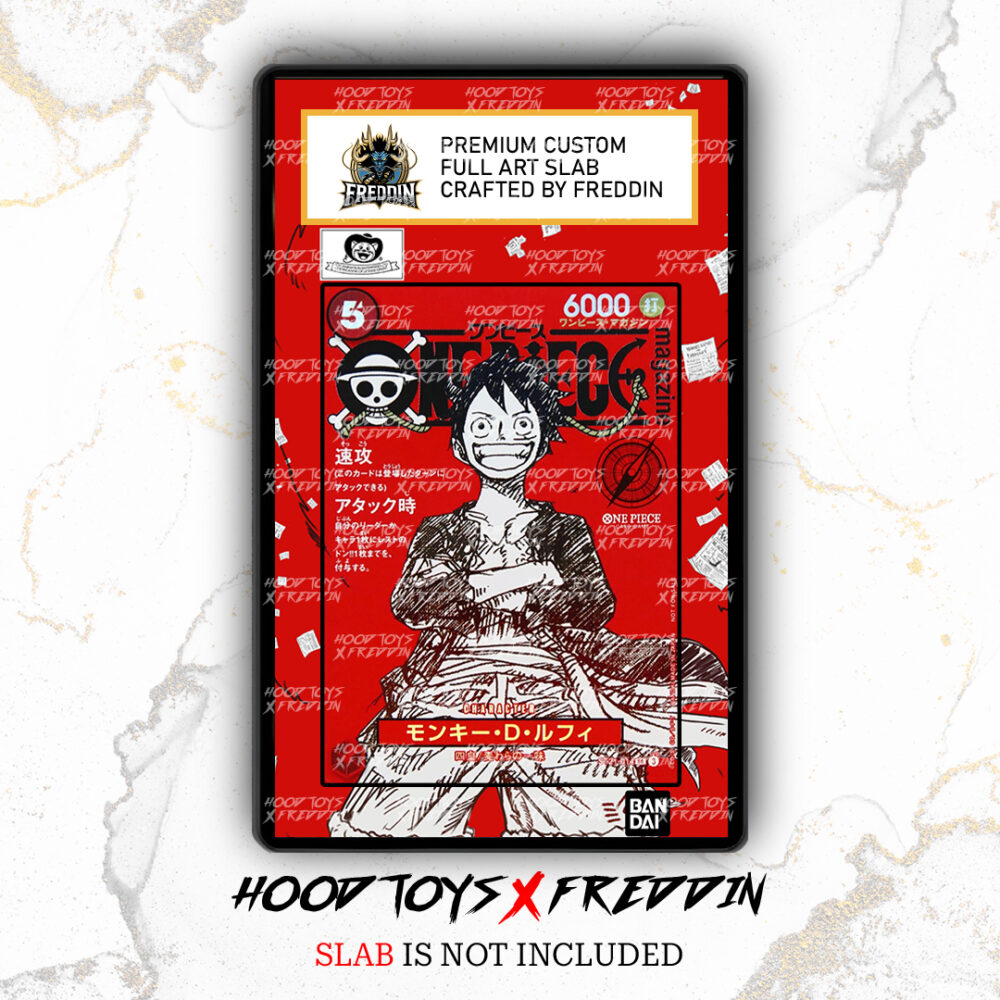 FULL ART SLAB LUFFY MAGAZINE RED ST21-014