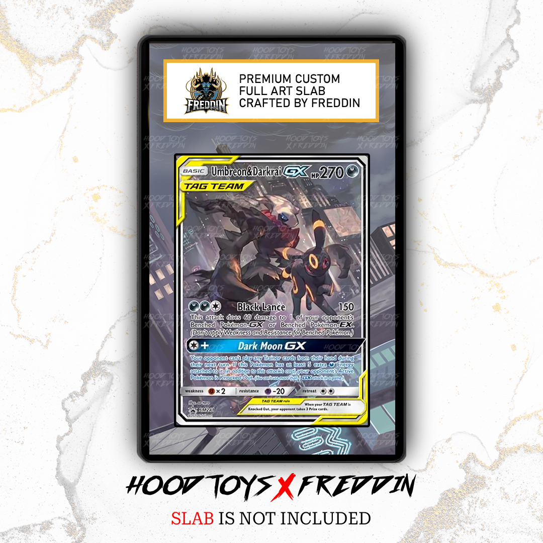 FULL ART SLAB Umbreon & Darkrai GX #SM241