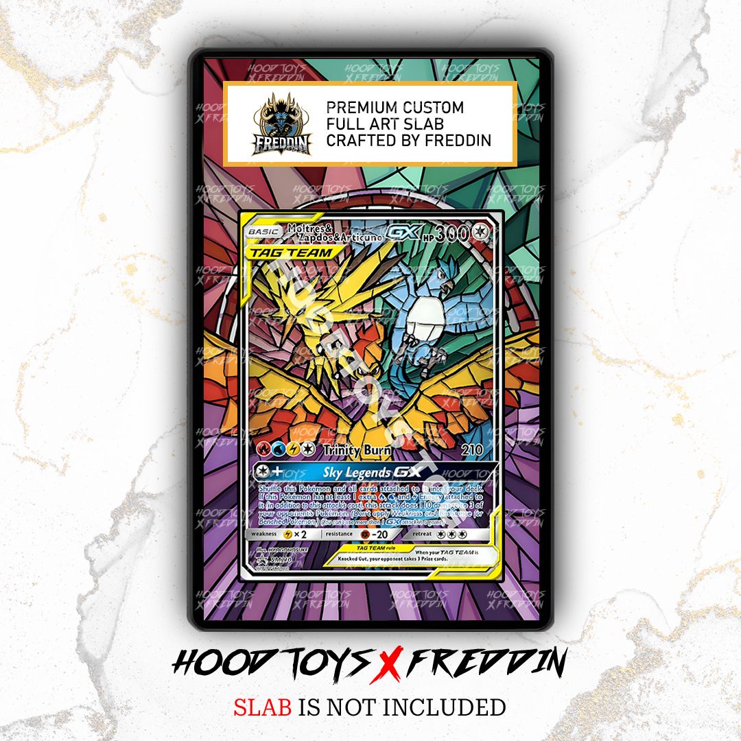 FULL ART SLAB Moltres Zapdos Articuno GX